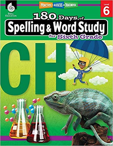180 Days of Spelling and Word Study Grade 6 - Daily Spelling Workbook for Classroom and Home, Cool and Fun Practice, Elementary School Level - Original PDF